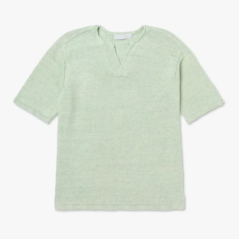 CHINEE-Mens-Casual-Knitted-Pure-Cotton-Breathable-Short-Sleeve-V-Neck-T-Shirt