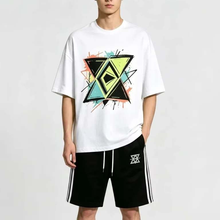 CHINEE-Mens-Casual-Streetwear-T-Shirt-Bold-Graffiti-Print-Oversized-Cotton-Tee-Breathable-Crew-Neck-Streetwear-T-shirt