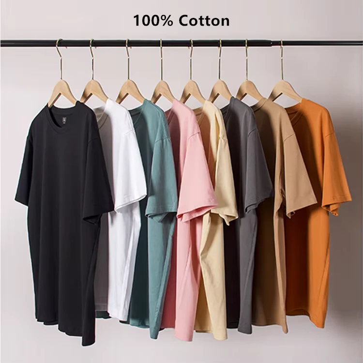 CHINEE-Mens-Combed-Cotton-220g-Japan-Solid-Color-Blank-Short-Sleeve-T-Shirt-Quick-Drying-Breathable-Moisture