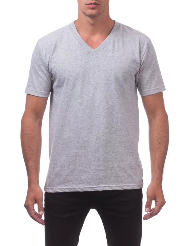 CHINEE-Mens-Customizable-Short-Sleeve-V-Neck-T-Shirt-100-Cotton-Eco-Friendly-Breathable-High-Quality-Silk-Screen-Printed
