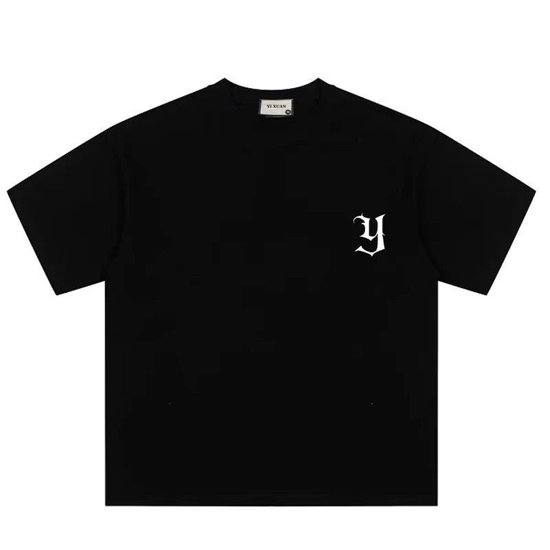 CHINEE-Mens-Fashion-Hip-Hop-Summer-Cotton-T-Shirt-Casual-Short-Sleeved-Street-Style-With-Personalized-Letter-Printed-Collar-Stock-Top
