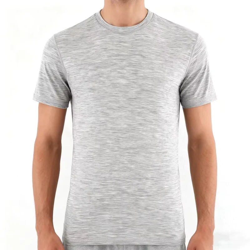CHINEE-Mens-Light-Gray-Crew-Neck-T-Shirt-Slim-Fit-Short-Sleeve-Basic-Tee-for-Daily-Casual-Streetwear