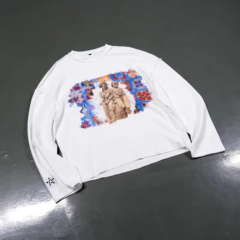CHINEE-Mens-Long-Sleeve-T-shirts-High-Quality-Custom-logo-Oversized-Waffle-T-shirt-Thermal-Long-Sleeve