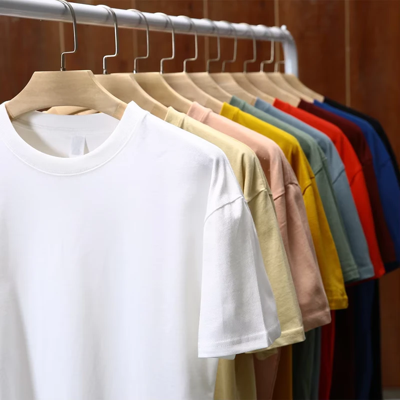 CHINEE-Mens-Loose-T-Shirts-Custom-Logo-Printed-Plain-Dyed-Washed-Heavy-Cotton-Moisture-Breathable-Oversized-100-Cotton