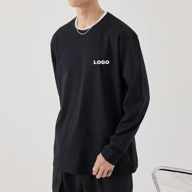 CHINEE-Mens-Loose-fitting-100-Cotton-Long-sleeved-T-shirt-Casual-Thickened-for-Spring-Warmth-With-Drop-Shoulder-Oversize-T-shirts