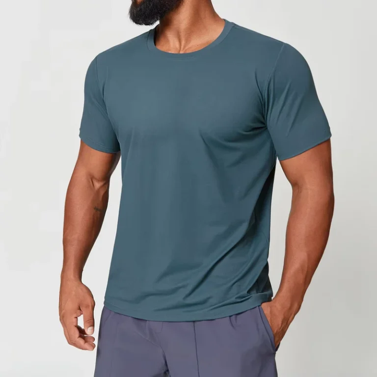 CHINEE-Mens-New-Crew-Neck-T-Shirt-Skin-Friendly-Quick-Dry-Short-Sleeve-Top-Fitness-Sweat-Wicking-T-Shirt