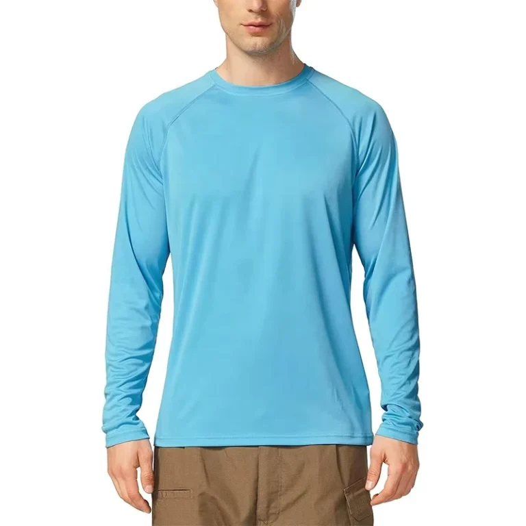 CHINEE-Mens-Plain-Dyed-Solid-Knitted-Blank-Sun-Protection-Shirts-UV-SPF-UPF-50-Quick-Dry-Regular-Long-Sleeve-Rash-Guard-Eco-Friendly