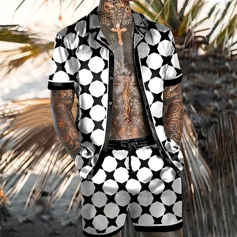CHINEE-Mens-Short-Sleeve-Shirt-Set-Digital-Print-Outdoor-Sports-Casual-Vacation-Street-Shirt-Set-T-Shirt-Shorts-2-Piece-Set