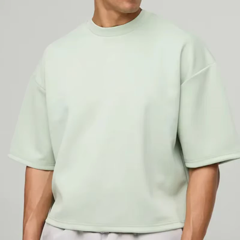 CHINEE-Mens-T-shirts-Camisas-Hombres-Fashionable-Solid-Stylish-100-Cotton-Crew-Neck-Short-Sleeve-Mens-Casual-T-Shirt