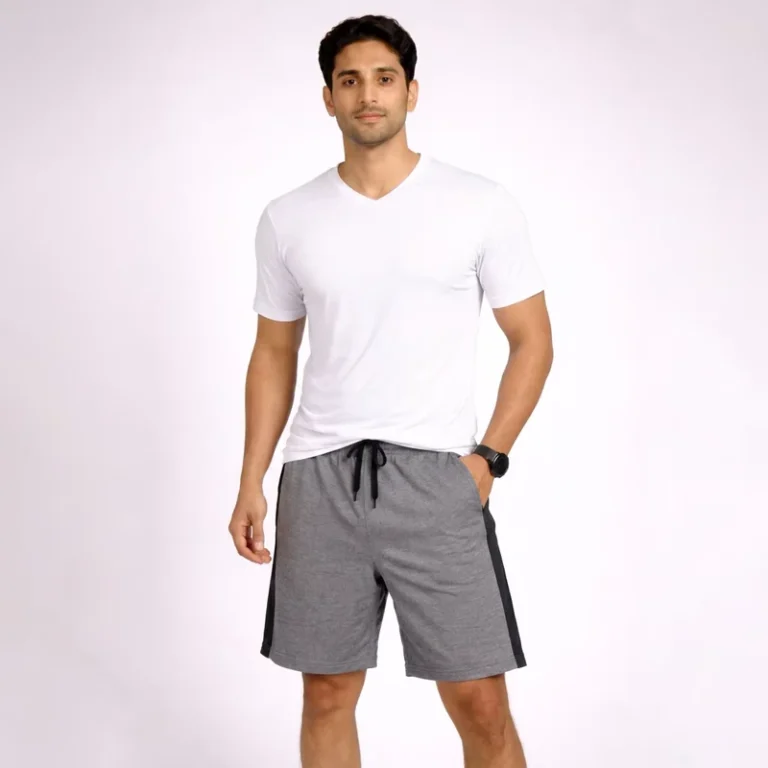 CHINEE-Mens-V-Neck-T-Shirt-100-Cotton-Short-Sleeve-Tee-Breathable-Regular-Fit-Solid-Color-Casual-Sportswear