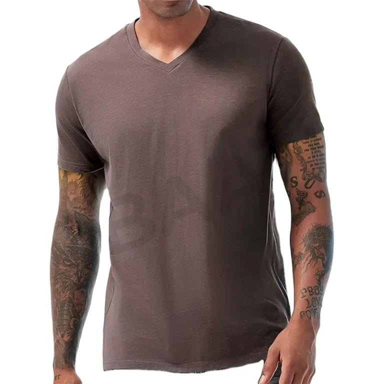 CHINEE-Mens-V-Neck-T-Shirts-Casual-Stylish-Fitted-Stretch-Tees-for-Men