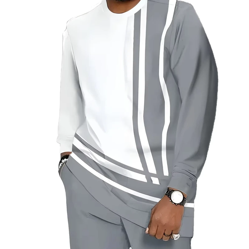 CHINEE-Mens-Vintage-Long-Sleeve-Trousers-Set-Quick-Dry-Digital-Print-Outdoor-Sports-Casual-Holiday-Street-T-shirt-Trousers-2-Piece-Set