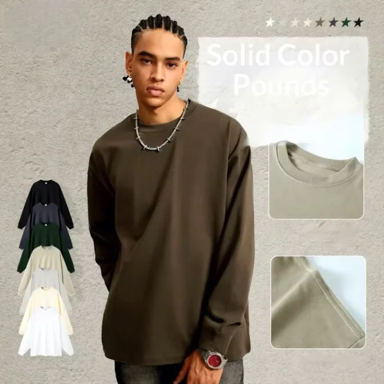 CHINEE-Mens-Vintage-Solid-Autumn-Winter-Bajia-Heavy-Pullover-Long-Sleeve-Pure-Cotton-Loose-Fit-Large-Size-T-Shirt