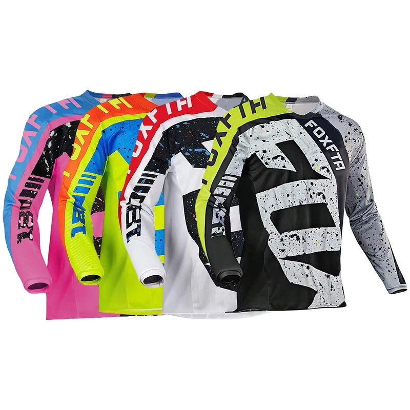 CHINEE-Motorcycle-Jersey-Quick-Dry-Mountain-Bike-T-Shirt-Long-Sleeve-Downhill-FOXFTA-Jersey-MTB-Jersey-Camo-Breathable-Bike-Shirts