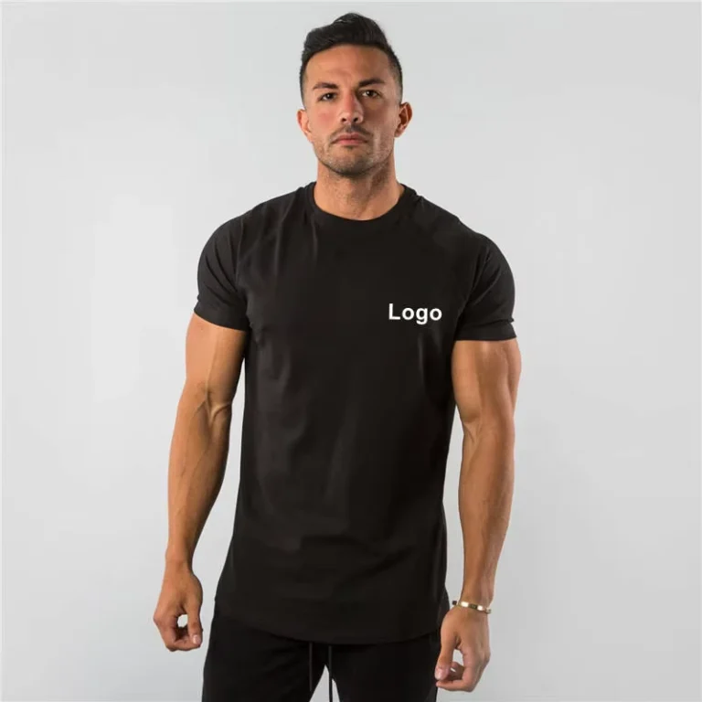 CHINEE-New-Arrival-Customized-Gym-Graphic-Casual-Summer-Breathable-Workout-Spandex-Solid-Color-Cotton-Short-Sleeve-T-Shirts-for-Men