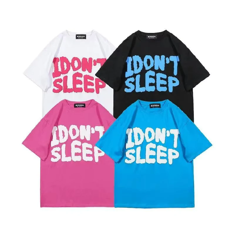 CHINEE-New-Arrived-100-Cotton-Plain-Oversized-Tshirt-Heavy-Weight-Gym-Wear-Sports-Foam-3D-Screen-Logo-Men-Puff-Print-T-Shirts