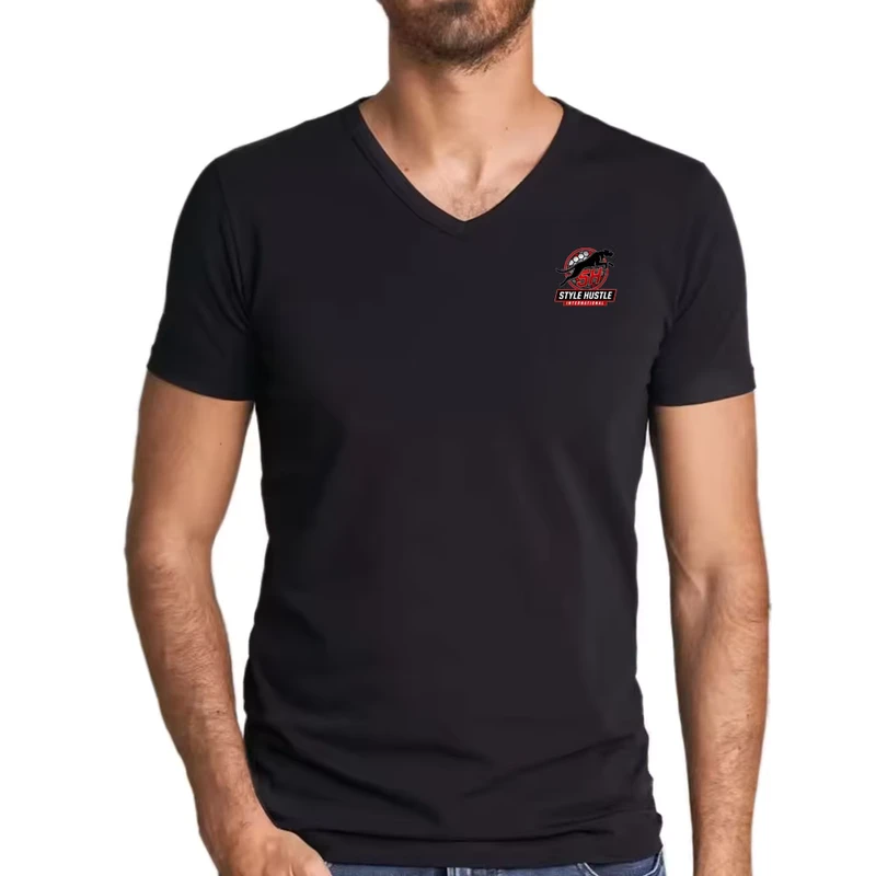 CHINEE-New-Design-Men-V-Neck-T-Shirts-Casual-Wear-Summer-Wear