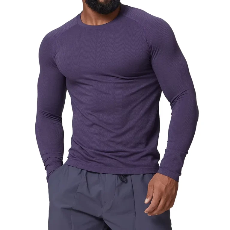 CHINEE-New-Design-Mens-American-Style-Seamless-Jacquard-Long-Sleeve-T-Shirt-Moisture-Wicking-Slim-Fit-Quick-Dry-Top-for-Training