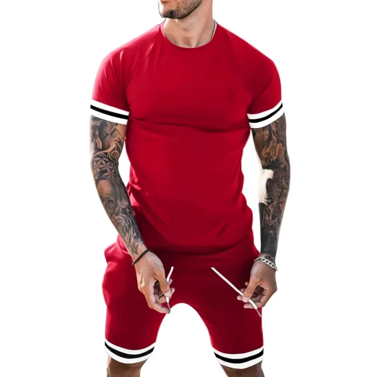 CHINEE-New-Fashionable-Men-T-Shirt-and-Shorts-Set-Summer-Outfit-Breathable-Cotton-Mens-T-Shirt-and-Shorts-Set-1
