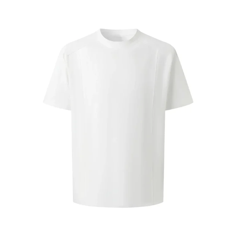 CHINEE-New-Mens-Crew-Neck-Structured-T-Shirt-100-Cotton-Moisture-Wicking-Quick-Dry-Fabric-Blank-Fashion-Minimalist-Loose-Fit-Casual