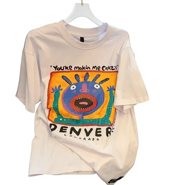 CHINEE-New-Printed-Short-Sleeve-Crew-Neck-Loose-Fit-T-Shirt-for-Women-Korean-Style-Versatile-Customized-Oversized-100-Cotton-T-shirt