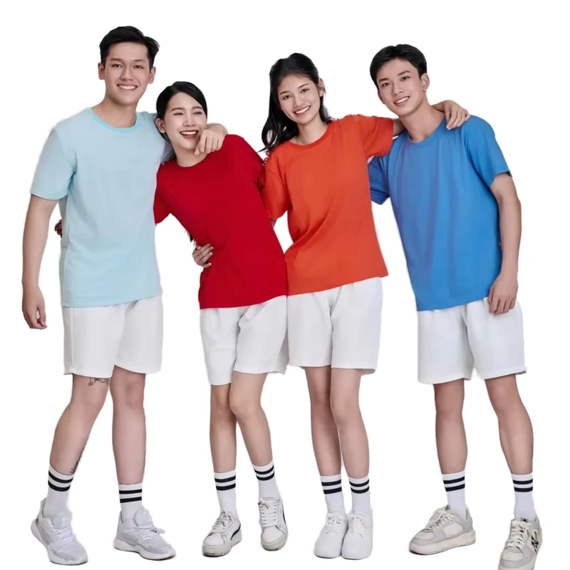 CHINEE-O-Neck-Crew-Neck-Regular-Short-T-Shirt-in-Lime-Green-Casual-Vietnamese-Streetwear-Beachwear-Knitted-Polyester-Fabric