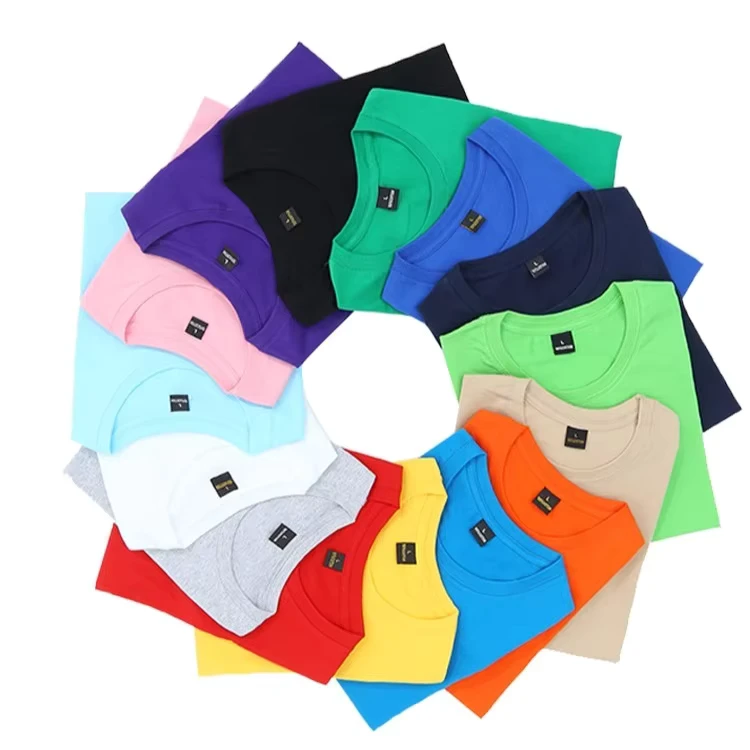 CHINEE-OEM-200g-100-Pure-Cotton-T-Shirt-Loose-Fit-Short-Sleeve-Basic-Crew-Neck-Blank-Top-T-Shirt