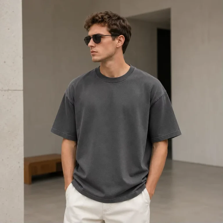 CHINEE-OEM-Custom-Logo-Men-320GSM-100-Cotton-T-Shirt-Oversized-Drop-Shoulder-Blank-Streetwear-Tee