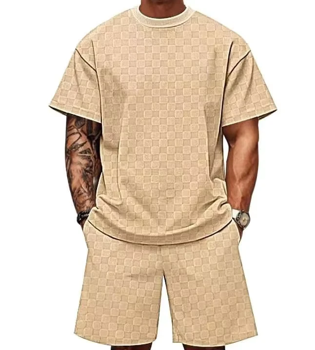 CHINEE-OEM-Custom-Logo-Mens-Suit-Set-Plus-Size-5XL-Spring-Breathable-Casual-Short-Sleeve-Solid-2PCS-Custom-Colors-High-Quality-Fleece