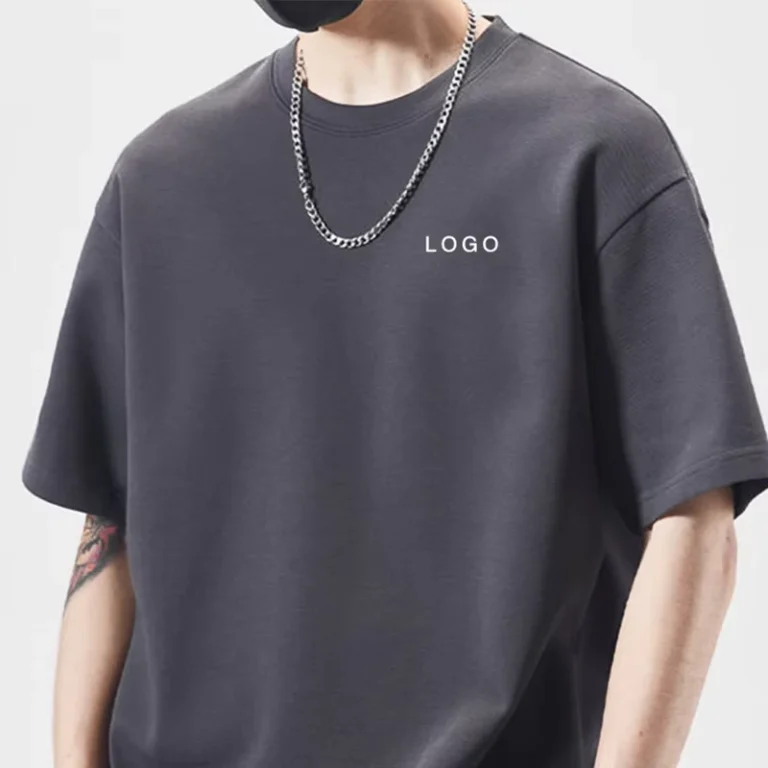 CHINEE-OEM-New-Design-Custom-Mesh-Printed-Clothes-Mens-T-shirts-Supima-Cotton-T-Shirt-240Gsm-Weight-Tshirts