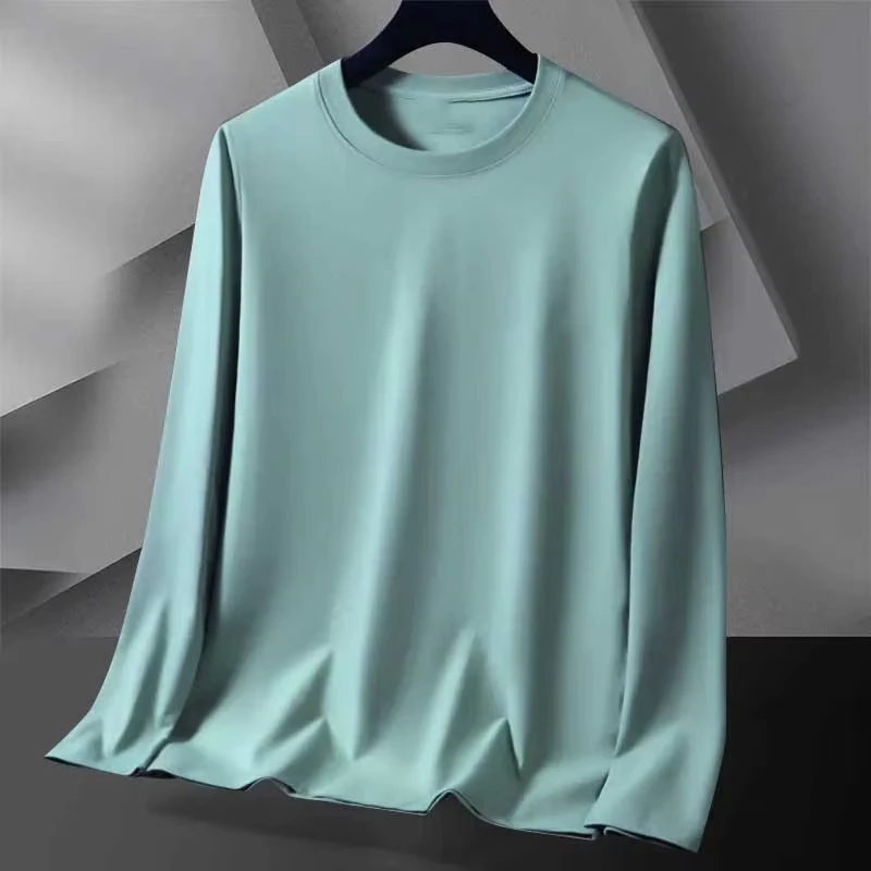 CHINEE-Oem-Custom-Logo-Design-Mens-Large-Size-Bottoming-Shirt-Top-Solid-Color-Round-Neck-Long-Sleeve-Loose-Casual-Sports-T-Shirt
