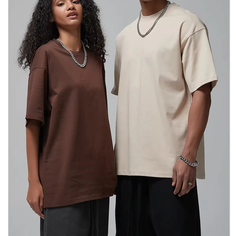 CHINEE-Oversized-Formal-Graphic-Crew-Neck-T-Shirt-Comfortable-Street-Wear-Custom-100-Cotton-French-Terry-Breathable