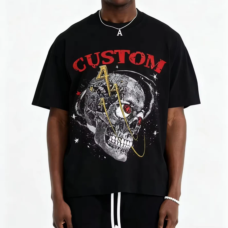 CHINEE-Oversized-Streetwear-T-Shirt-Cotton-Graphic-Fashion-Casual-Loose-Fit-Urban-Brand-Clothing-Custom-Printing-Service