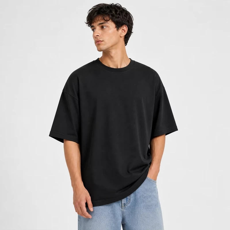 CHINEE-Oversized-T-shirt-premium-cotton-fabric-loose-fit-drop-shoulder-street-style-breathable-soft-summer-wear-durable-Comfortable