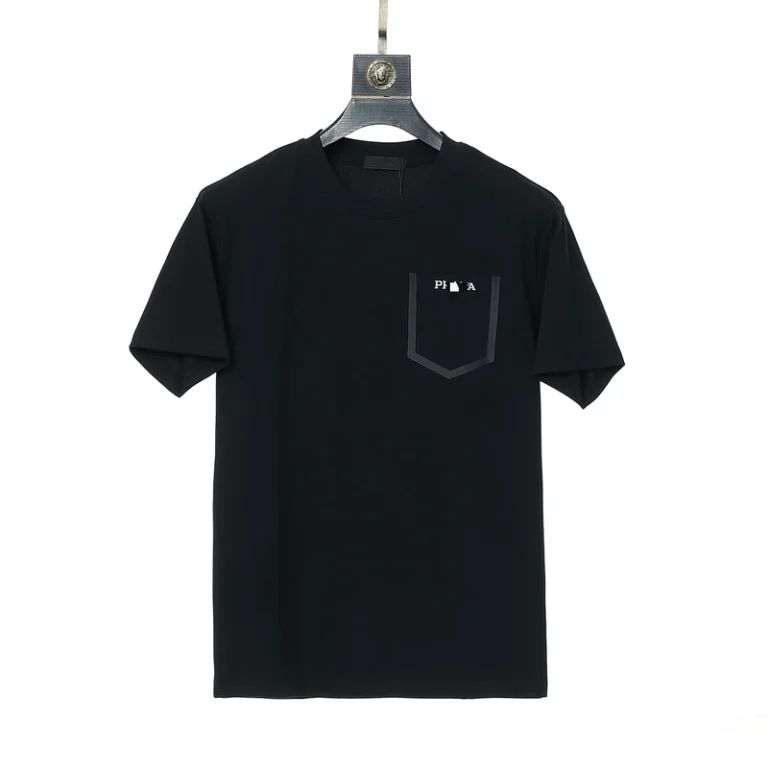 CHINEE-PRD-Style-Crew-Neck-T-Shirt-Classic-Logo-Cotton-Men-Casual-Wear-Bulk