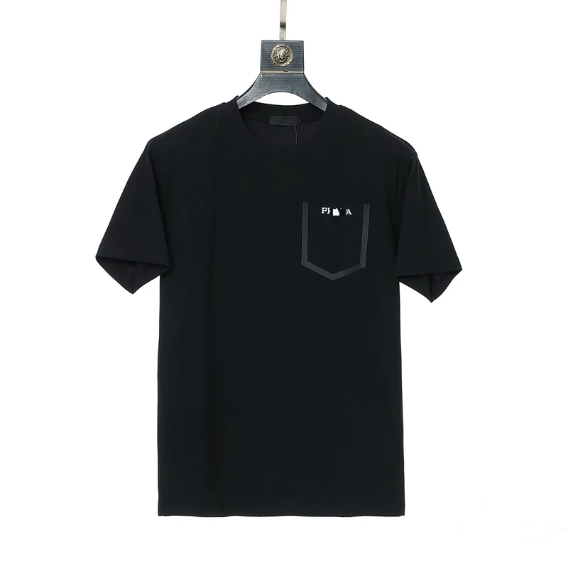 CHINEE-PRD-Style-Crew-Neck-T-Shirt-Classic-Logo-Cotton-Men-Casual-Wear-Bulk
