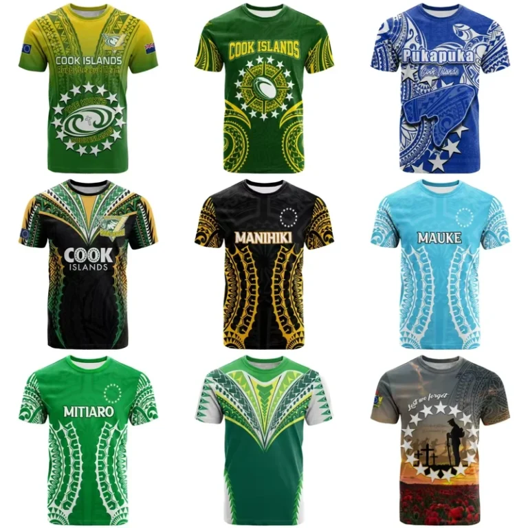 CHINEE-PURE-Customized-Cook-Islands-Rugby-Training-Shirts-Polynesian-Casual-Mens-Golf-T-Shirt-Mesh-Round-Neck-Sport-Mens-T-Shirts