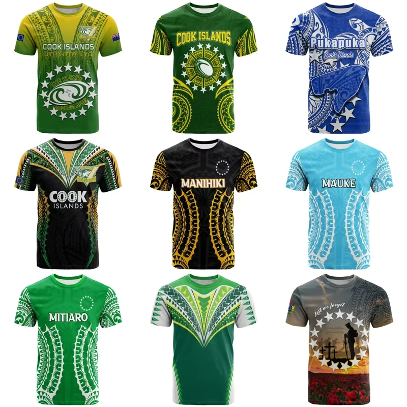 CHINEE-PURE-Customized-Cook-Islands-Rugby-Training-Shirts-Polynesian-Casual-Mens-Golf-T-Shirt-Mesh-Round-Neck-Sport-Mens-T-Shirts