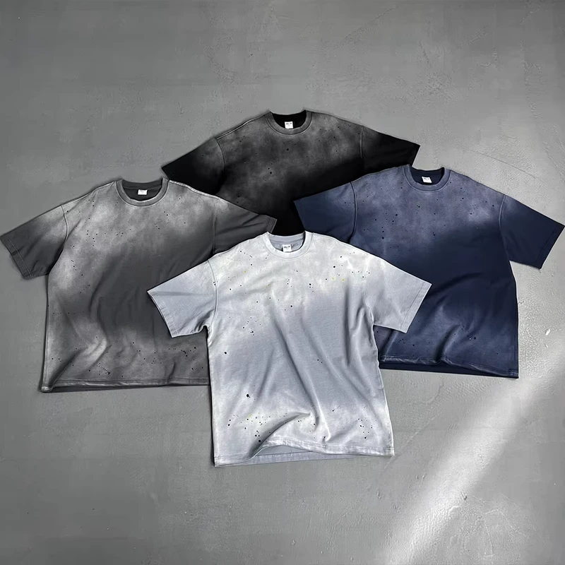 CHINEE-Personalized-Acid-Wash-Ink-Sprayed-275GSM-100-Organic-Cotton-Custom-DTG-Heat-Transfer-Silk-Screen-Print-Fashion-T-Shirt-for-Men