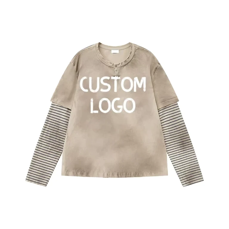 CHINEE-Personalized-Logo-Vintage-Washed-Cotton-Double-Layered-Long-Sleeve-T-Shirt-for-Men-Women