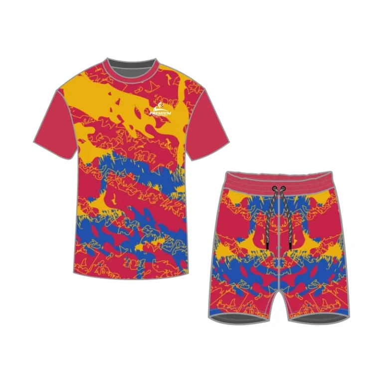 CHINEE-Plain-Blank-T-Shirts-Shorts-Set-Knit-Customize-Shirts-2-Piece-Short-Set-Women-T-Shirts