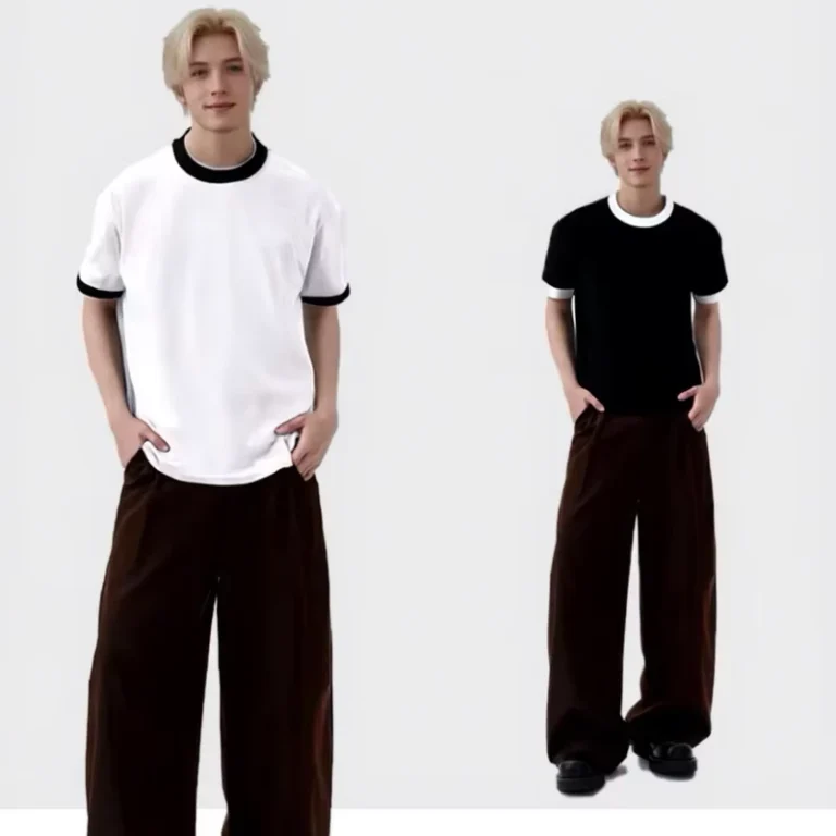 CHINEE-Premium-220g-Contrast-Crew-Neck-T-Shirt-MT-211-Cotton-Spandex-Ringer-Tee-Oversized-Drop-Shoulder-Washed-Print