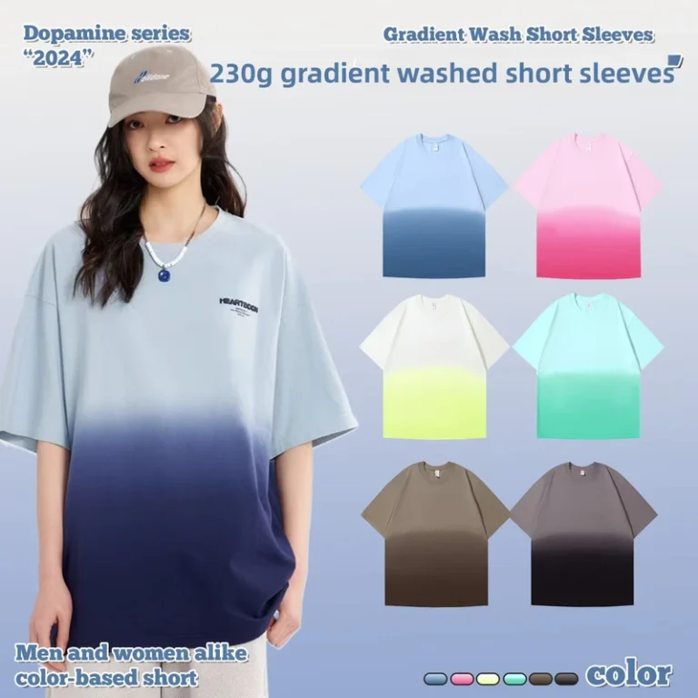 CHINEE-Premium-Combed-Cotton-Summer-Casual-Gradient-Ombre-Contrast-Color-Block-Breathable-Soft-Non-Fading-Fashion-Women-T-Shirt