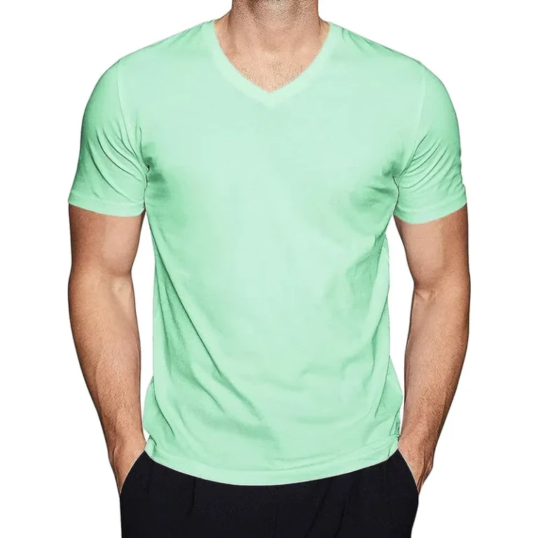 CHINEE-Premium-Mens-V-Neck-Blank-Cotton-T-Shirt-Affordable-Comfortable-V-Neck-and-Crew-Neck-Fitness-Mens-T-shirts-Casual-Wear