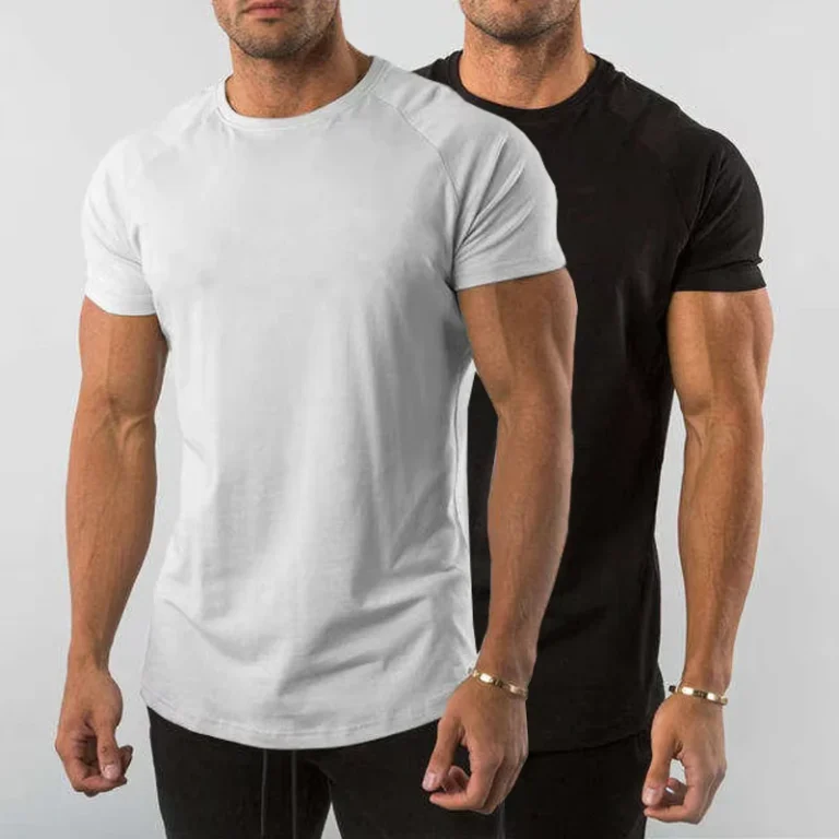 CHINEE-Premium-Quality-95-Cotton-5-Spandex-Curved-Hem-Sports-T-Shirt-Men-Gym-Fitness-T-Shirt