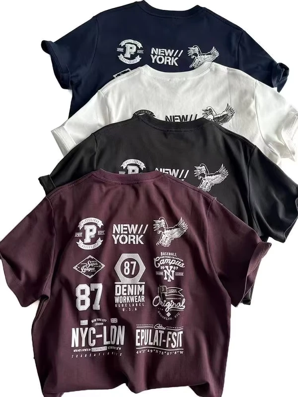 CHINEE-Puff-Printing-Custom-Logo-260-GSM-100-Cotton-Short-Sleeve-Formal-Knitted-Oversized-Regular-Length-Blank-Boxy-Fit-Mens-T-Shirts
