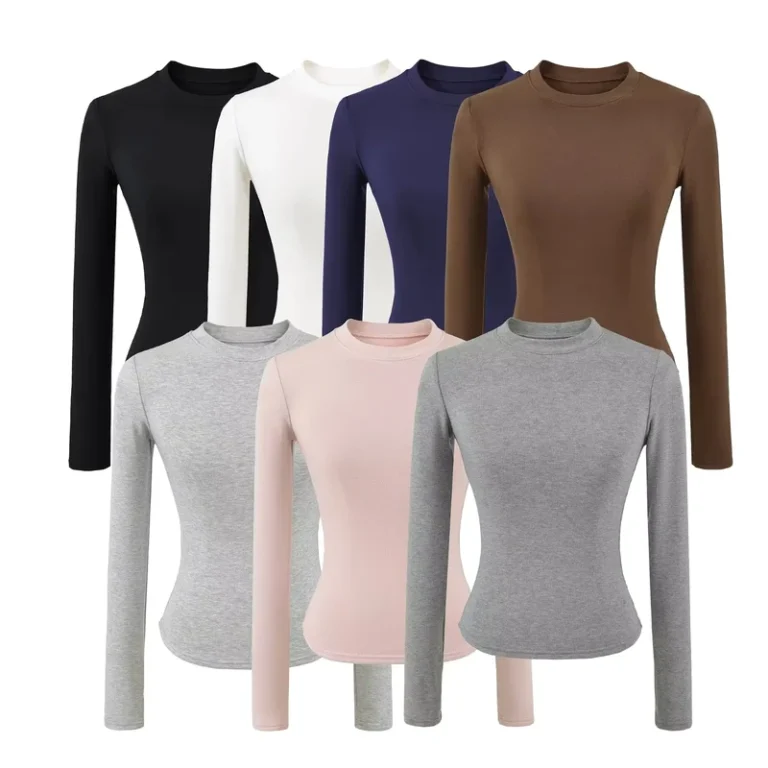 CHINEE-RUICHI-Cashmere-Blend-Long-Sleeve-T-Shirt-with-Fleece-Lined-Slim-Fit-Womens-Basic-Layering-Top-for-Winter