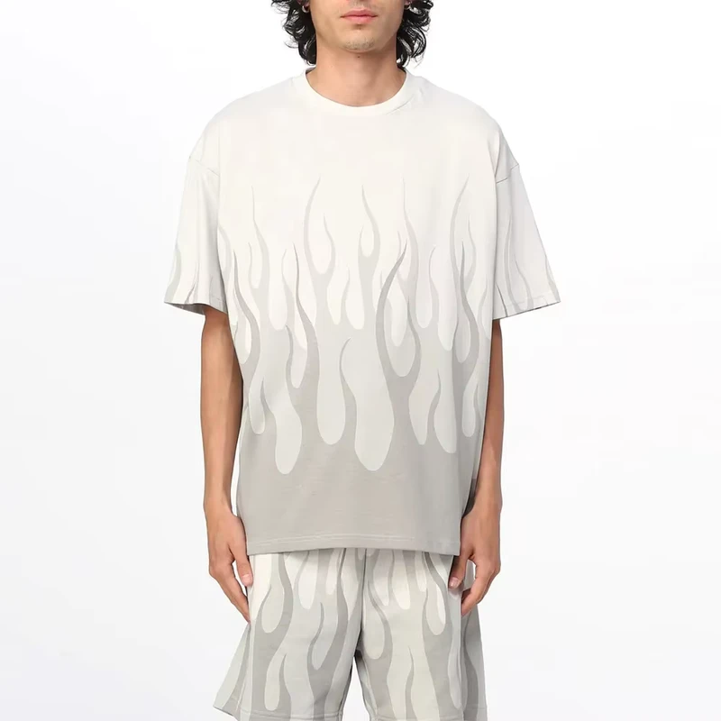 CHINEE-Relaxed-Fit-Summer-Set-Mens-Short-Sleeve-T-Shirt-and-Shorts-Perfect-for-a-Cool-Casual-Look