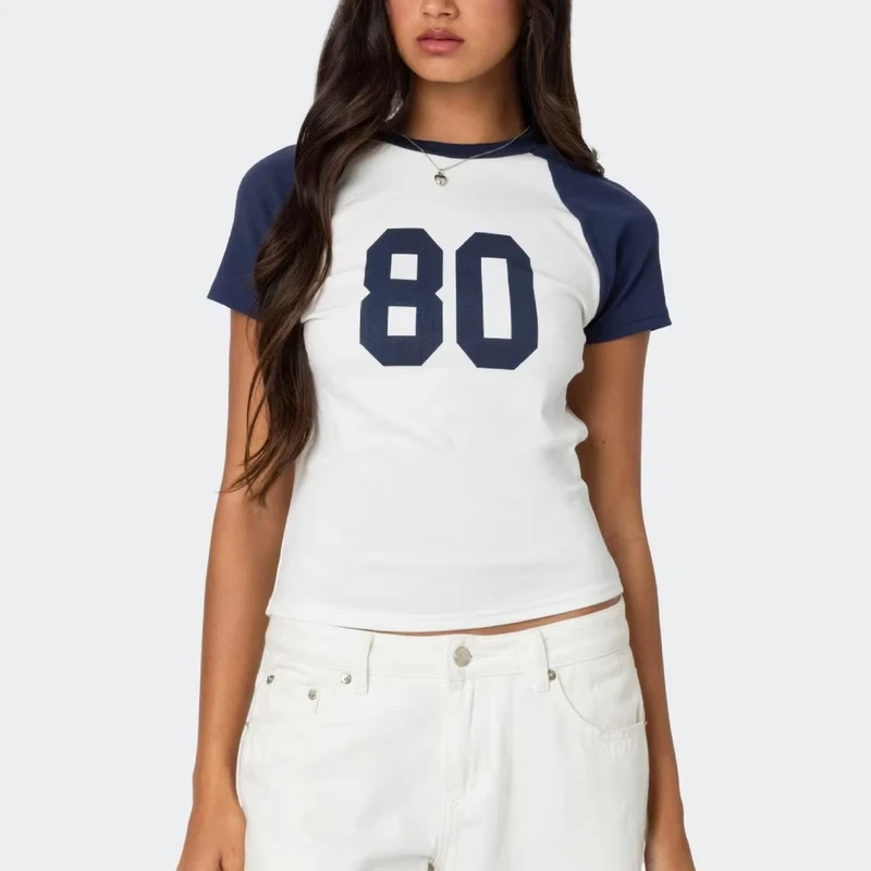 CHINEE-SN-Trendy-Slim-Fit-Cropped-Top-Custom-Casual-Women-Girls-Short-Sleeve-Raglan-Breathable-Eco-Friendly-Knitted-Summer-T-shirt