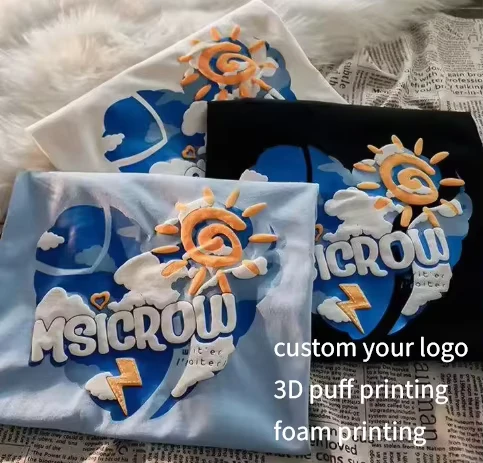 CHINEE-Soft-Solid-Color-Mens-T-Shirts-High-Quality-Acid-Washed-3D-Puff-Printing-Custom-Logo-100-Cotton-Loose-Fit